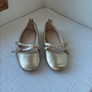 Zara Gold Dress Shoes for Kids